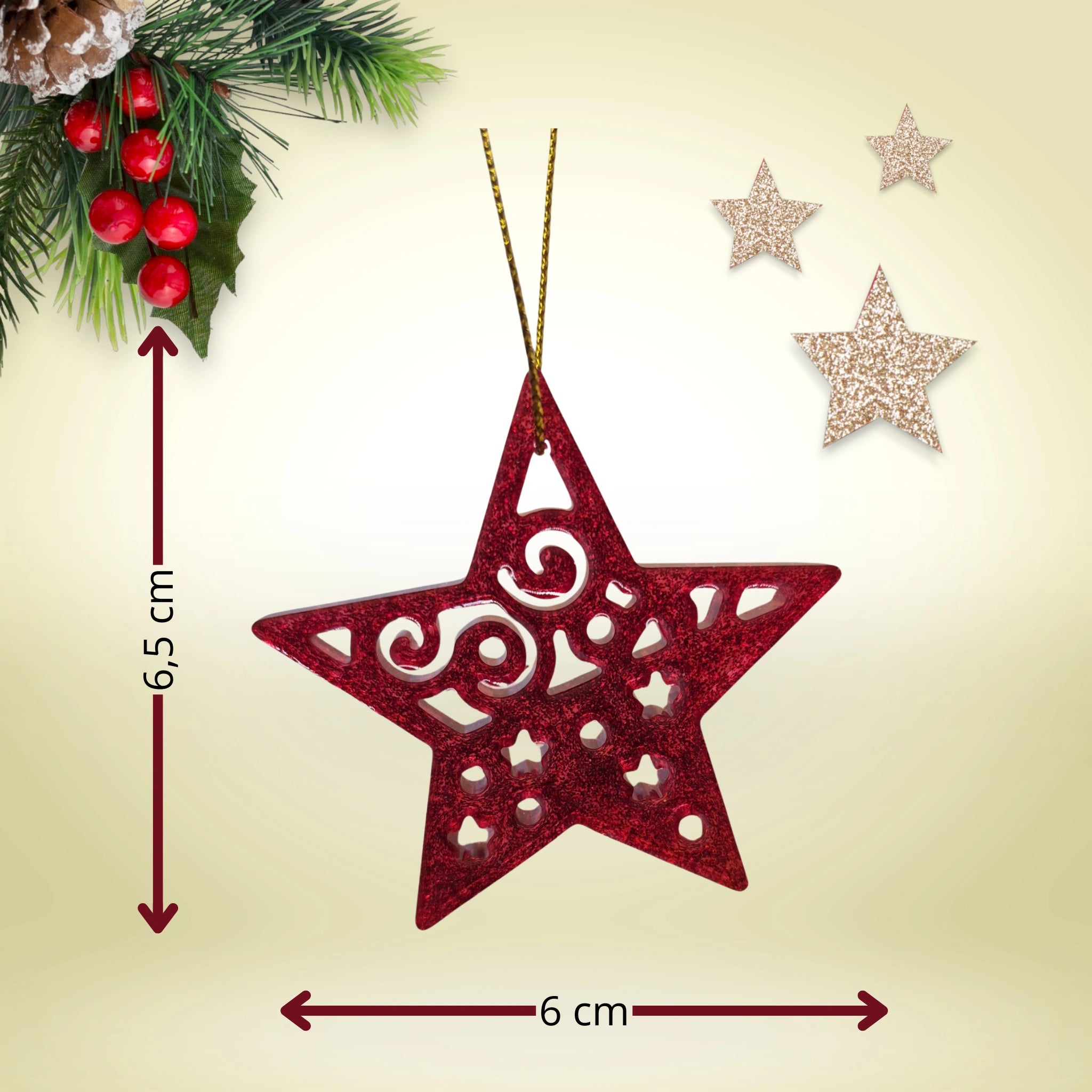 Suspension de noël - 1 étoile