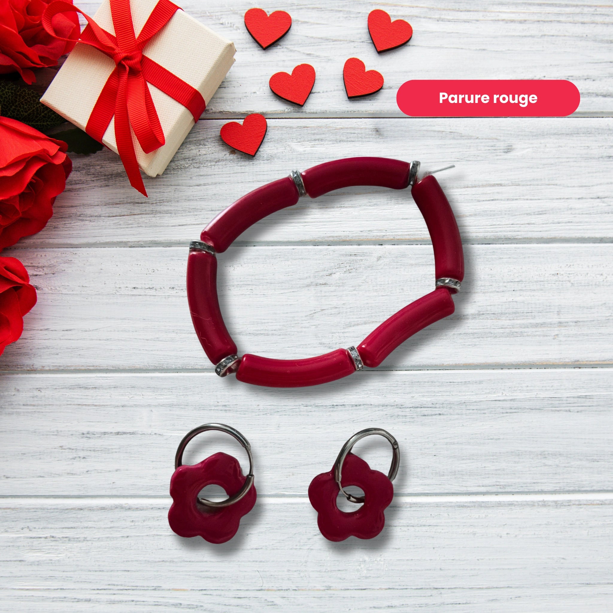 Parure pampilles + bracelet